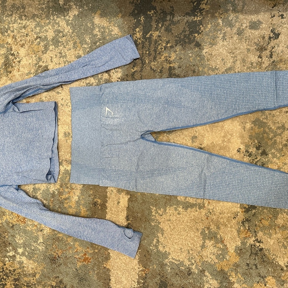 Light Blue Super Cute Gymshark Never Worn Set